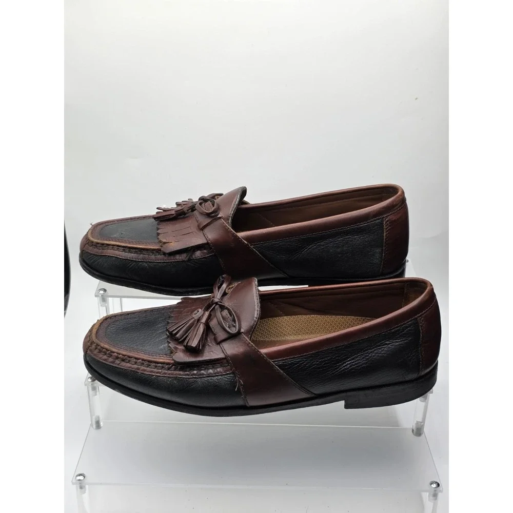 Johnston & Murphy tassel loafers Men's 11 Leather  Black And Brown